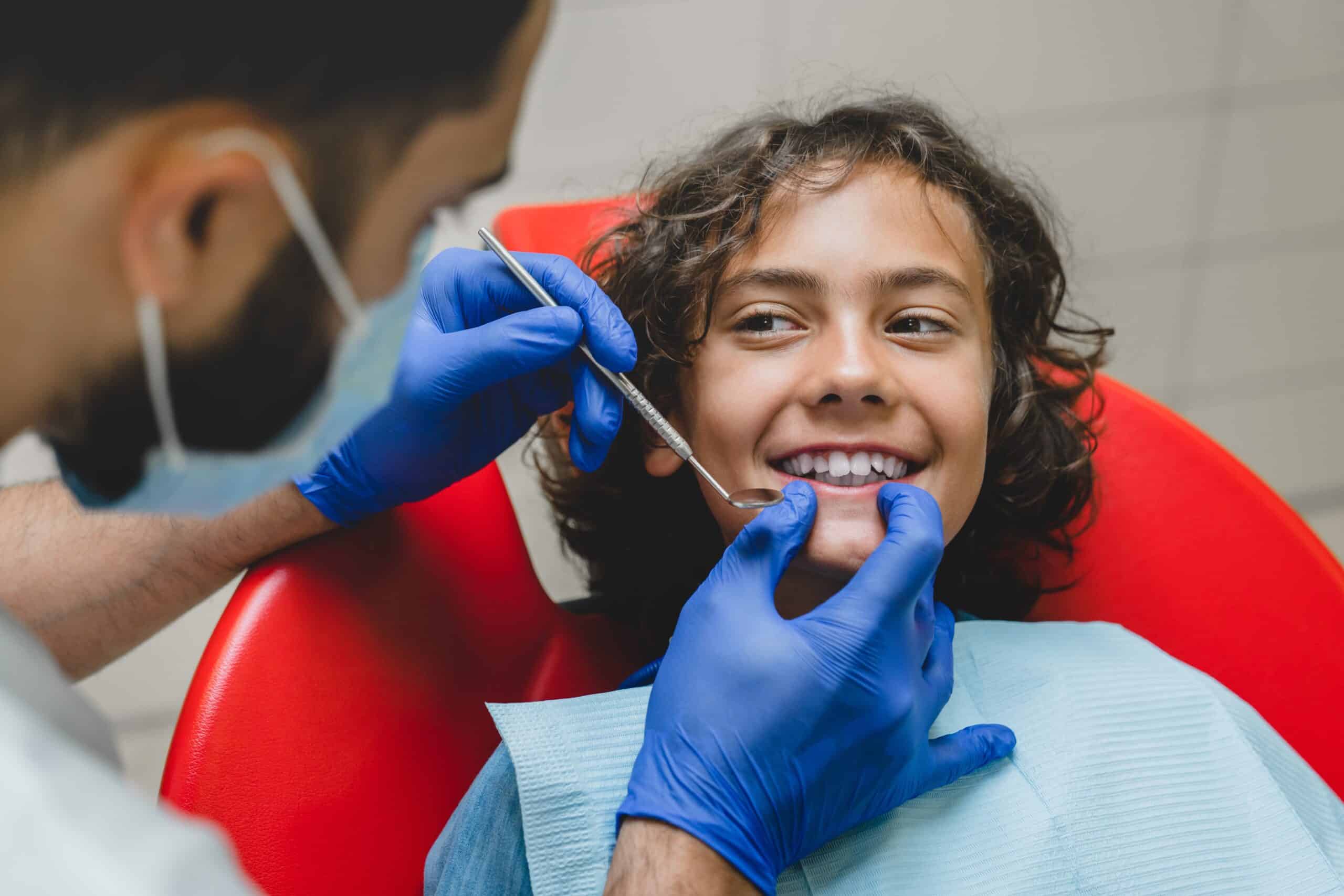 Boy in Dental Chair